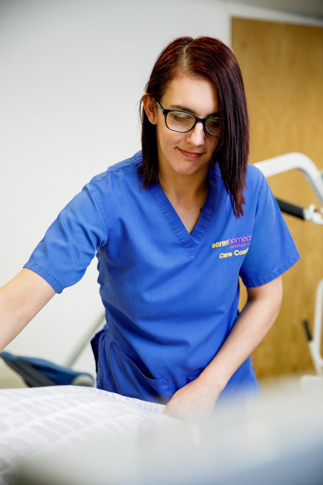 Seren care coach at work